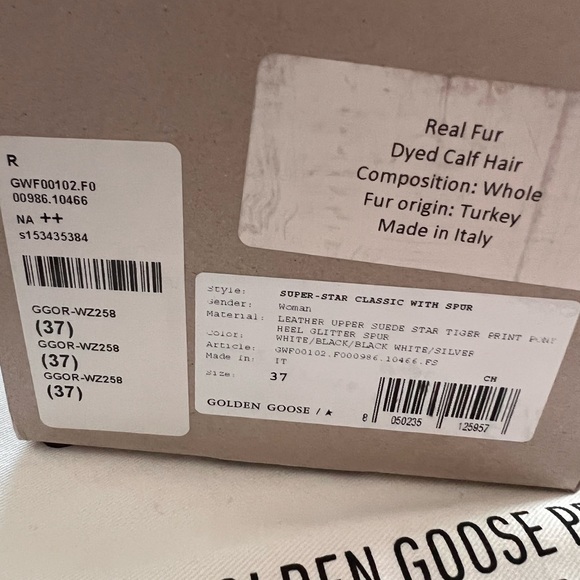 Golden Goose Superstar sneakers. White, back and silver pink laces. Size 37 - Picture 3 of 7